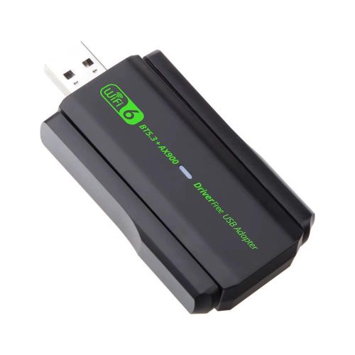 Clé USB Wi-Fi 6 Bi-Bande 2,4 GHz 5 GHz 900 M sans Pilote avec Récepteur Bluetooth 5.3, Adaptateur Réseau sans Fil pour PC