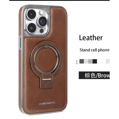 Coque iphone 15 pro marron Rim