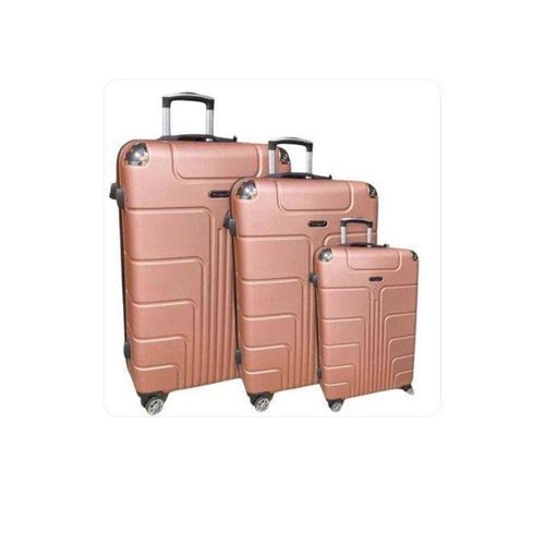 Ensemble de Trois (03) Valises à Roulettes – Pratique et Élégant, Somon (Motifs Multiples)