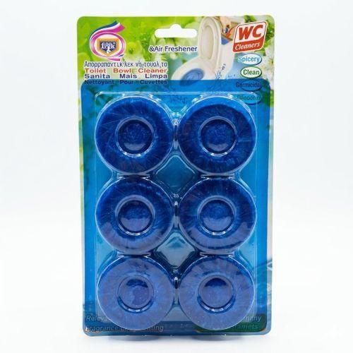 Pastilles WC Nettoyantes Anti-Tartre Et Germicides - Pack De 6 Pièces