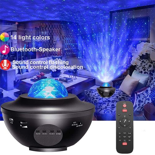 Projecteur Haut-Parleur Bluetooth Intégré Veilleuse - Décoration De Chambre à Coucher