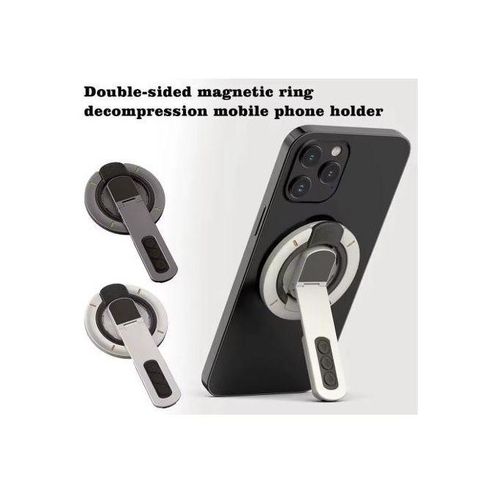 Support Téléphone Magnétique Double Face avec Anneau – Grip & Stand 2-en-1