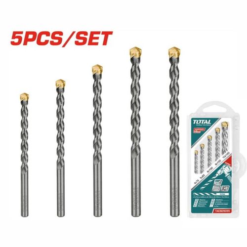 Jeu De Forets À Béton Et Maçonnerie 5 Pièces - TACSD5055 - Diamètres 4 à 10mm