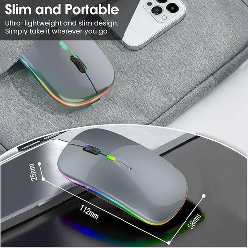 Souris Sans Fil Rechargeable LED