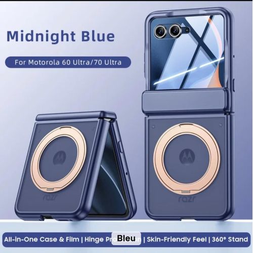 Coque Motorola RAZR 50 / RAZR 60 / RAZR 70 . bleu transparent
