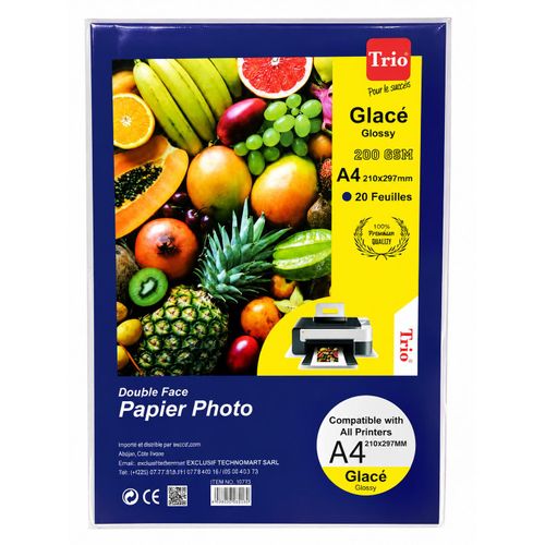 Papier photo A4 (Lot de 20)