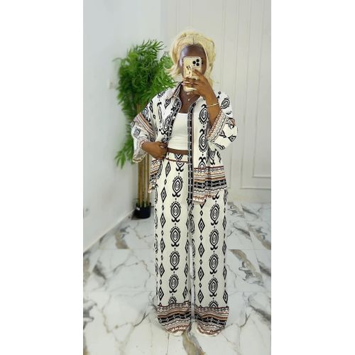 Ensemble Chic Pantalon large imprimé