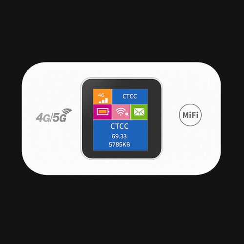 Routeur Mobile WiFi 4G/5G MF880 – Hotspot Portable avec Écran LCD et Batterie 2100 mAh