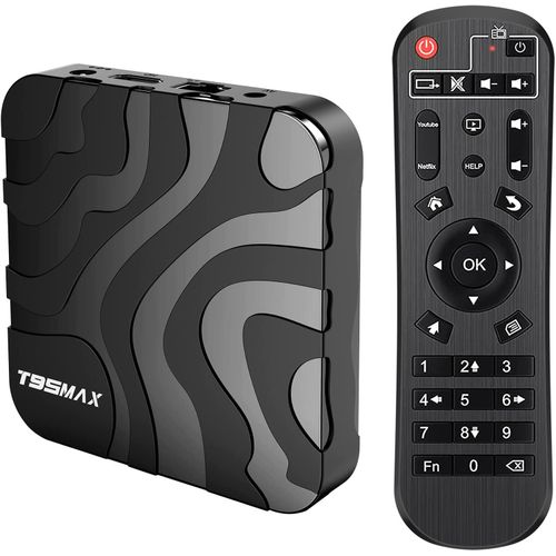 TV Box T95 Max Android Puce H6 Quad-core Cortex-A53 - 2/16Go - Smart 3D 6K Ultra HD H.265 2,4 GHz