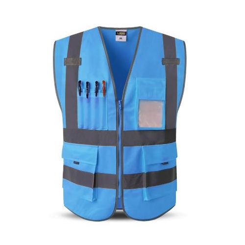 Gilets de sécurité réfléchissants pour la circulation, gilets fluorescents de construction, gilets d'avertissement de panne