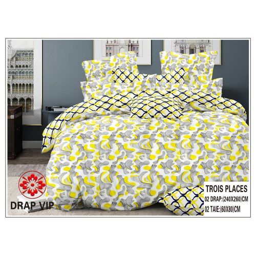 Draps De Lit 3 Places 2 Draps + 2 Taies