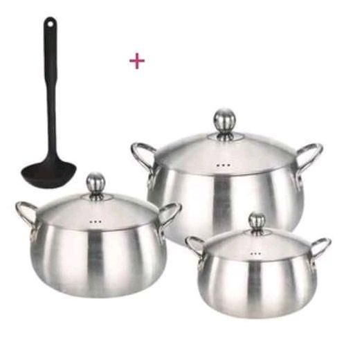 special Casserole Aluminium Kedjenou Cooking - 3Pièces INOX