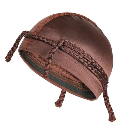 Bonnet de Cyclisme , Course Unisexe en Polyester Respirant et Anti-Transipration avec Motif Tresse-Marron