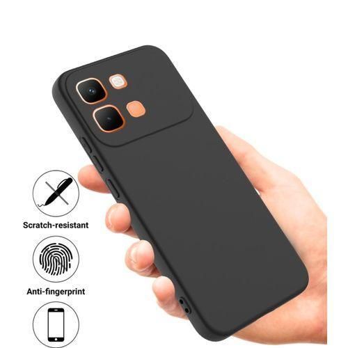 Coque En Silicone Compatible Infinix Note Edge Avec 1Antichoc - Noir
