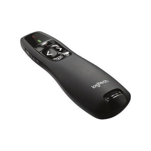 Logitech R400 Télécommande de Présentation sans Fil, 2,4 GHz/Récepteur USB, Pointeur Laser Rouge, Portée de 15 Mètres, 6 Boutons, Commande Intuitive de...