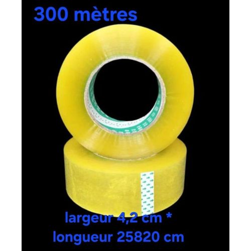 Ruban Adhésif d'Emballage Haute Capacité - 300 Mètres x 4,2 CM