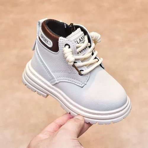 Fille Bottes Pour Enfants Antidérapant Bottes Martin - Beige