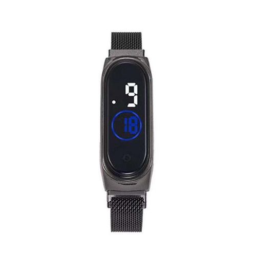 Montre Tactile Magnétique Étanche pour Hommes - LED Léger Résistant à la Décoloration - Noir
