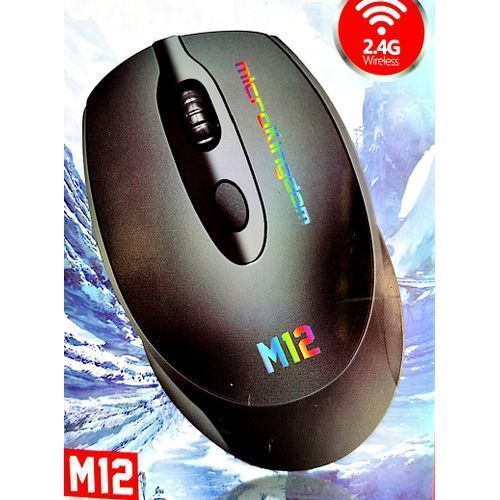 Souris De Jeu Sans Fil à Rétroéclairage Coloré -Noir