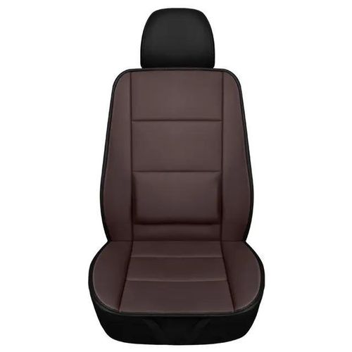 Housse de siège de voiture universelle et durable en cuir PU - Marron