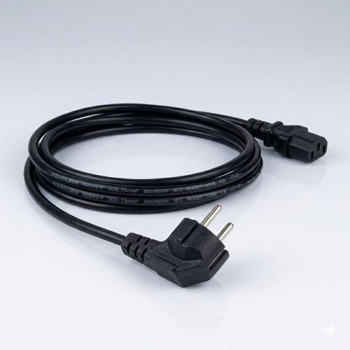 Câble d'Alimentation Secteur AC Haute Puissance 110V-220V KOUVOLSEN – Pour PC, Cuiseur de Riz et Imprimante – Ultra Robuste