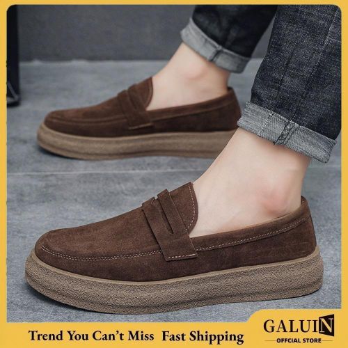Mocassins pour homme, collection 2025, légers et faciles à enfiler, marron