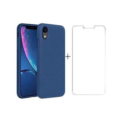 Coque de Protection en Silicone pour iPhone Xr avec Antichoc - Bleu,rouge,noir