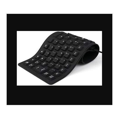 Clavier En Silicone Pliable Claviers tanches Enroulables Clavier Souple Filaire USB
