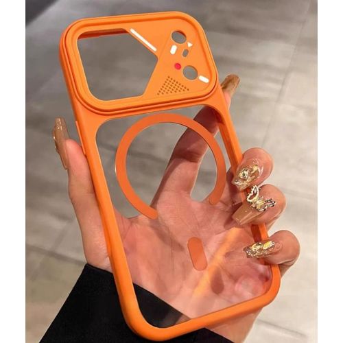 Coque Arrière Magsafe Compatible Pour Iphone 17 PRO MAX - ORANGE