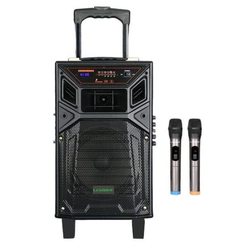 Bluetooth Trolley Speaker SP-804B- 2 Micros - BT/USB/FM - 40W