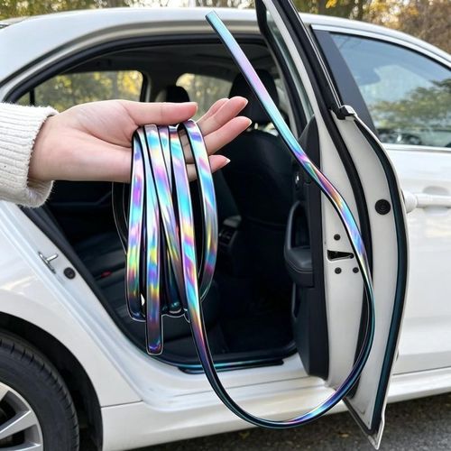 1 rouleau de bandes de protection anti-rayures pour portières de voiture, 10 m de bandes de protection anti-rayures, bandes d'étanchéité décoratives, bandes universelles pour portières de voiture