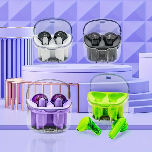 Écouteurs intra-auriculaires sans fil à faible consommation, mini, compacts et transparents, compatibles avec le e-commerce (TWS).