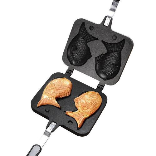 Moule à Taiyaki Japonais - Gaufres en forme de Poisson - Double Empreinte