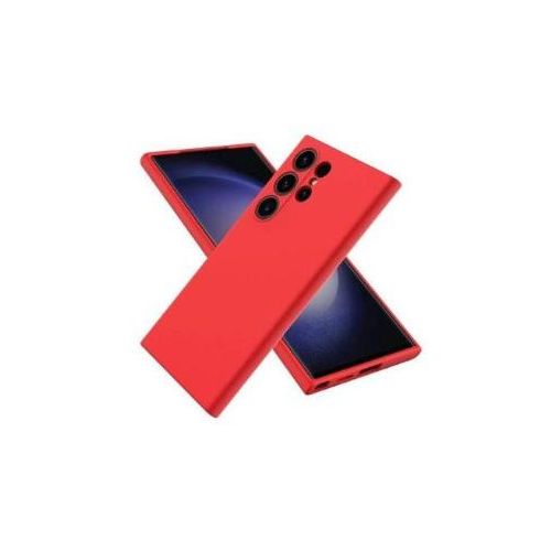 Coque Silicone Compatible Pour Samsung Galaxy S25 Ultra AVEC ANTICHOC - ROUGE