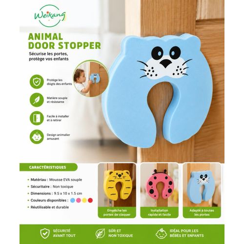 Butée de porte sécurisée en mousse