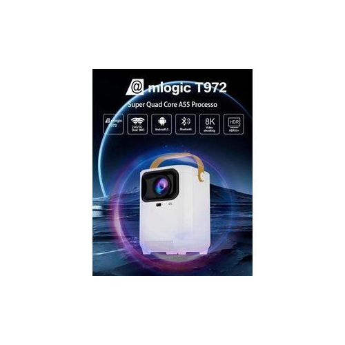 Vidéo Projecteur Portable Extérieur Q96 E350, 4K HD, Maison, Android 7.1, 5G, WiFi 6.0