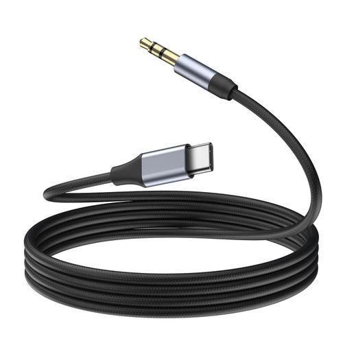 USB C à 3,5 mm câble audio auxiliaire jack type C à 3,5 mm câble stéréo casque