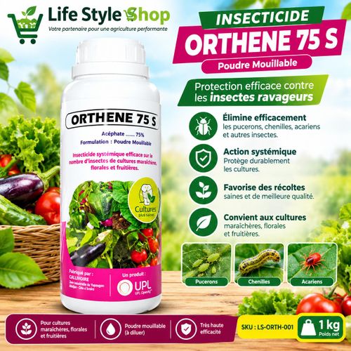 Insecticide systémique 75% Acéphate – Poudre Mouillable