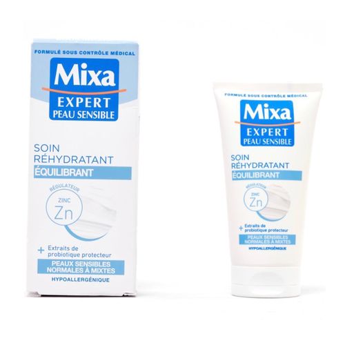 Crème Soin Réhydratant équilibrant MIXA Expert peau sensible 50ml peaux sensibles normales à mixtes