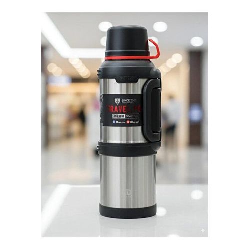 Thermos isotherme TRAVEL POT – 4 Litres, Acier inoxydable SUS 304, 48h chaud/froid
