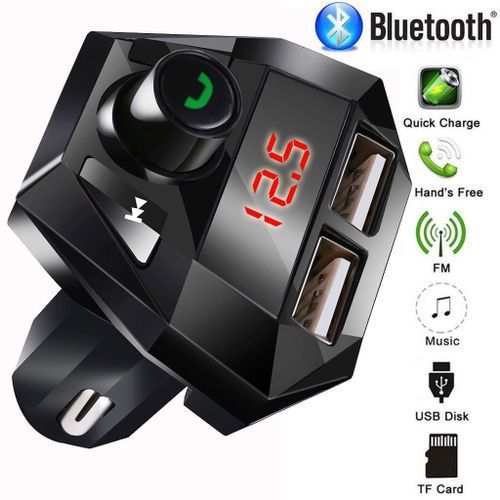 Transmetteur Sans Fil, Bluetooth, FM, LCD, Lecteur MP3