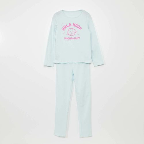 Pyjama 2 Pièces Bleu Pastel Motif “Hula Hoop Moonlight” - 5 ans