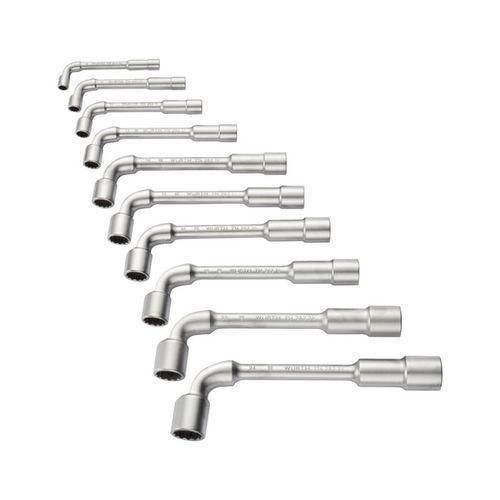 Jeu de Clés à Pipe Débouchées Chrome-Vanadium – Clés Coudées Ergonomiques pour Mécanique Auto, Moto, BTP & Outillage