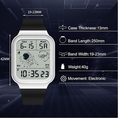 Super Montre-bracelet Numérique Pour Hommes Et Femmes