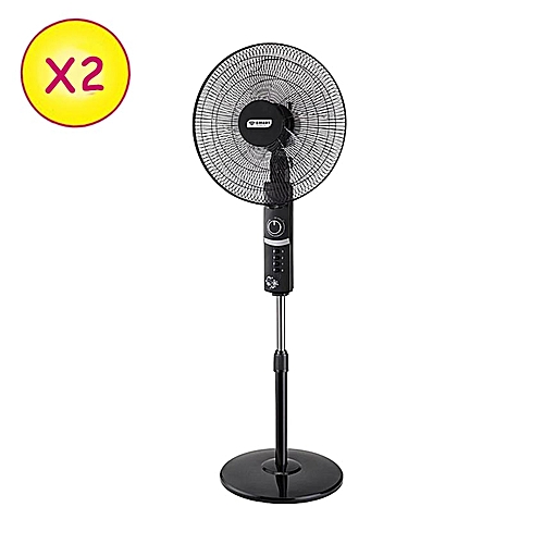 SMART TECHNOLOGY 2 Ventilateurs 18" STV512 Noir Garantie 1 Mois
