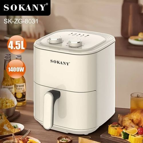 Friteuse Sans Huile Sokany, Contrôle De Température -Blanc