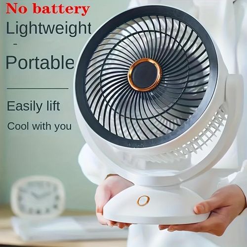 Ventilateur de bureau/colonne alimenté par USB avec grille détachable et protection de sécurité - Ventilateur de circulation d'air réglable à 4 vitesses, ventilateur de refroidissement portable pour la maison, le bureau, la chambre