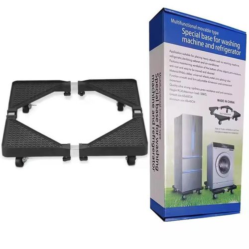 Base réglable et rétractable pour machine à laver – Support mobile à roulettes universel