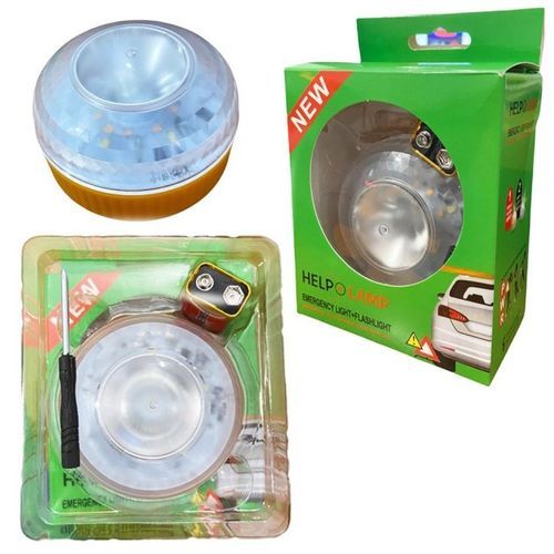 Helpo Lamp Eclairage De Secours Lampe De Signalisation 2 En 1 -Gris