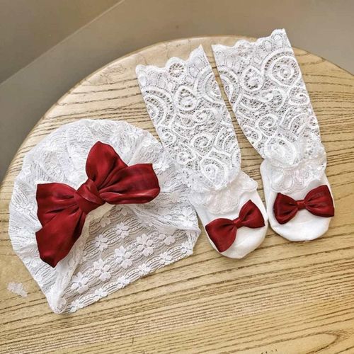 ACCESSOIRES BÉBÉ – BARETTE+CHAUSSETTE